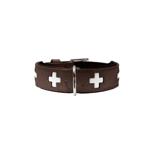Hunter Halsband Swiss nickel braun