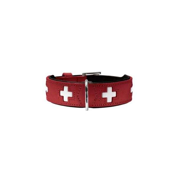 Hunter Halsband Swiss nickel rot Originalgröße
