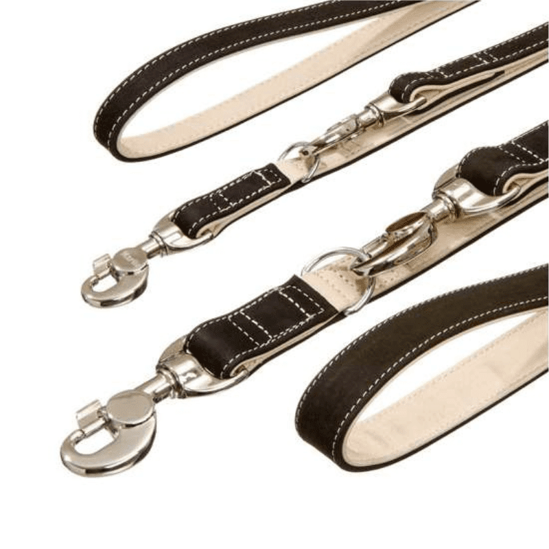 Karlie Buffalo Ultra Führleine Schwarz Hellbeige alle Größen