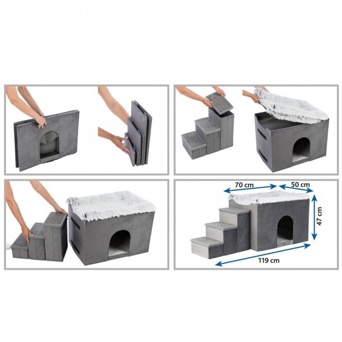 Trixie Höhle Harvey mit Treppe Maße