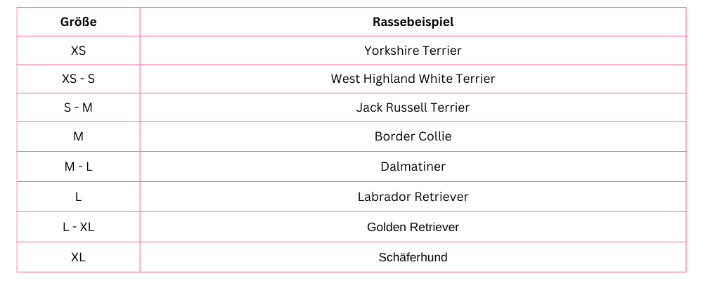 Pfotenschutz Walker Active Schuhgrößen