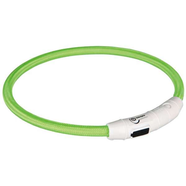 Trixie Flash Leuchtring USB Grün aus TPU-Nylon grün Originalbild