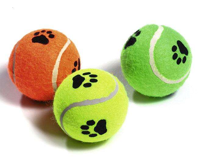 Karlie Tennisbälle mit Squeeker - 3er Set Originalgröße
