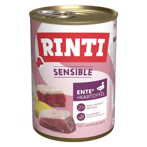 Rinti Sensible Ente & Kartoffel mit Hühnerleber